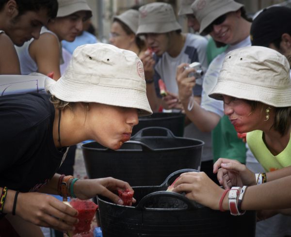 Water-melon eating competition, Mallorca